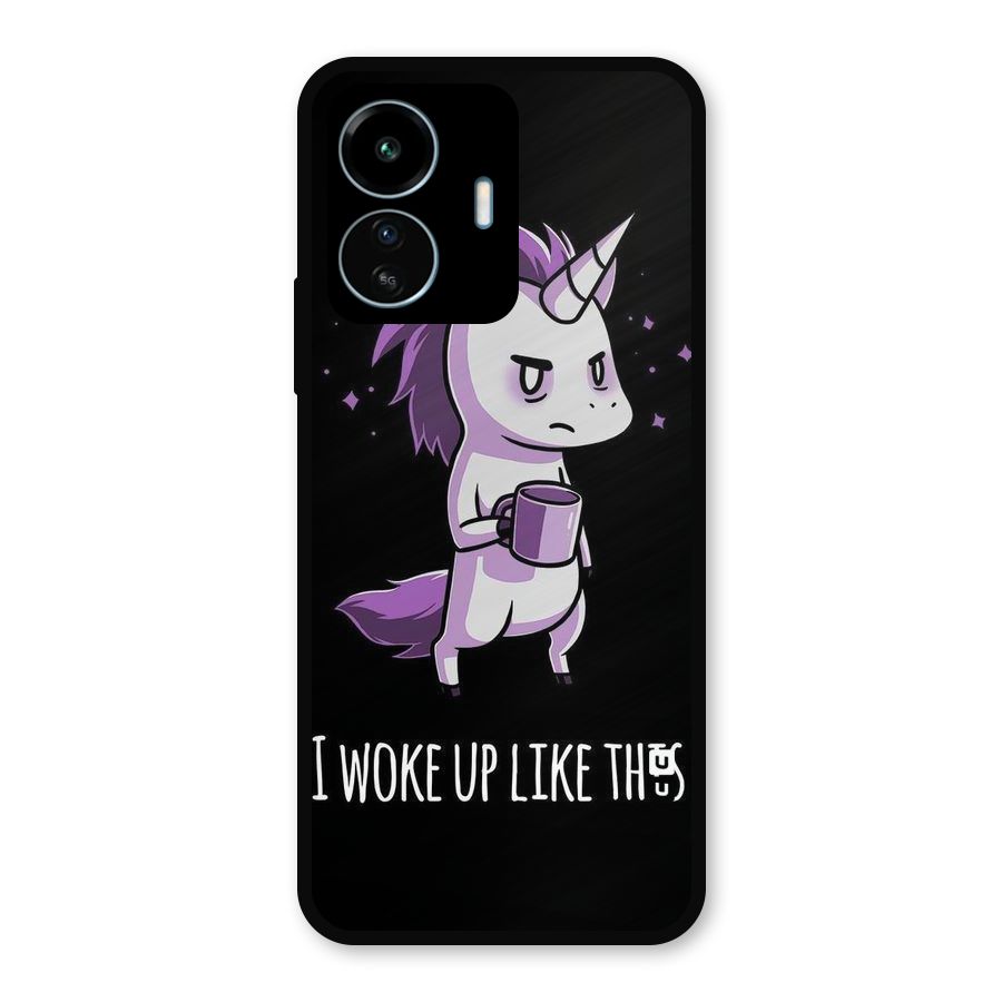 Unicorn Morning Metal Back Case for vivo iQOO Z6 Lite 5G