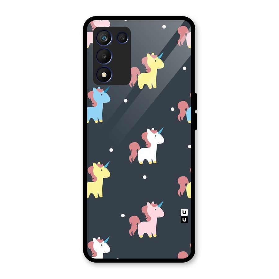 Unicorn Pattern Glass Back Case for Realme 9 5G Speed