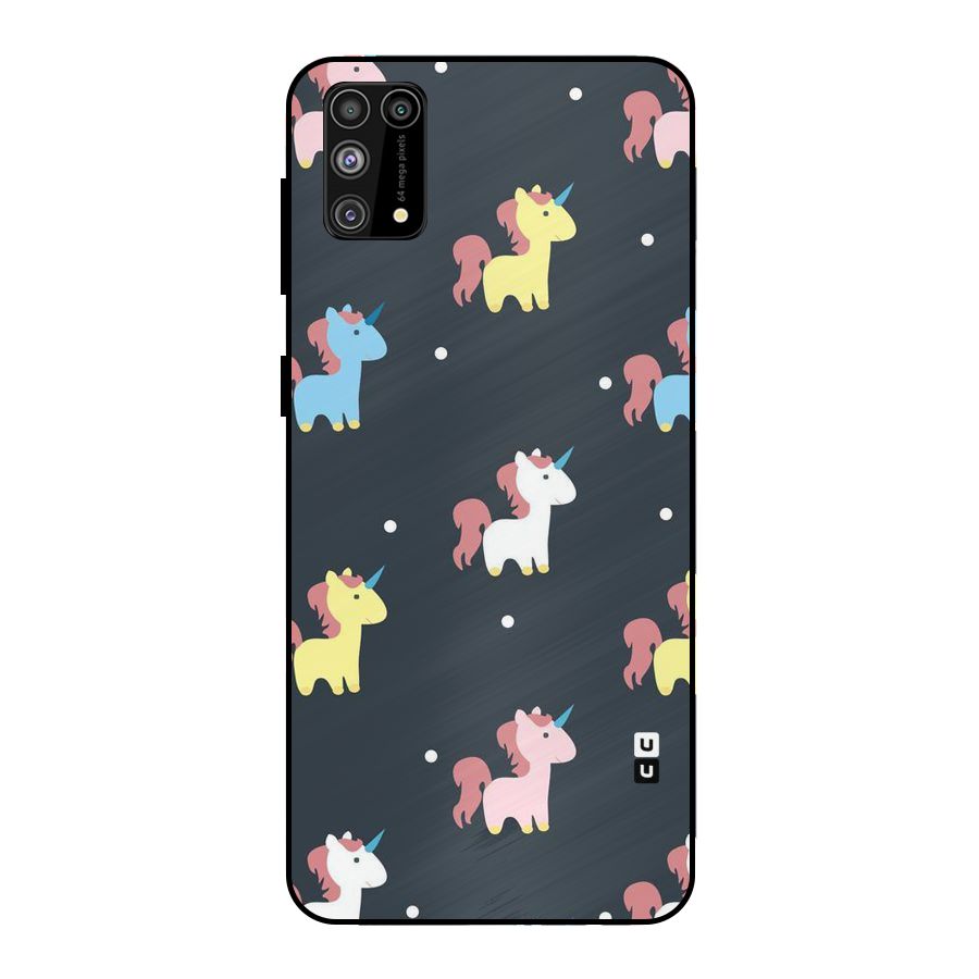 Unicorn Pattern Metal Back Case for Galaxy F41
