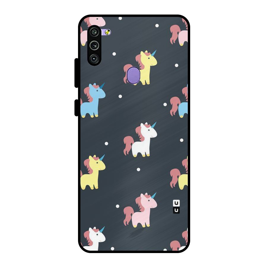 Unicorn Pattern Metal Back Case for Galaxy M11