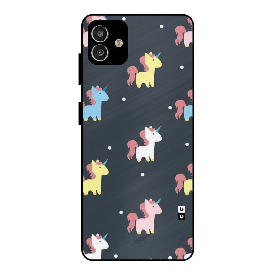 Unicorn Pattern Metal Back Case for Galaxy M13 5G