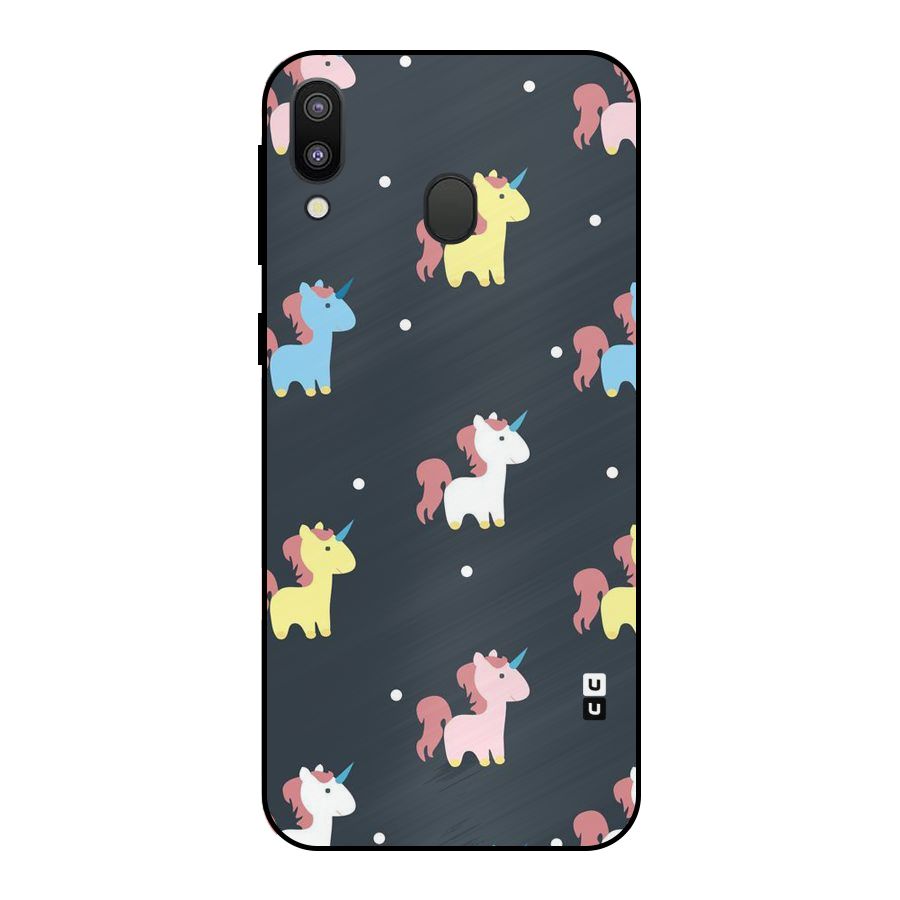 Unicorn Pattern Metal Back Case for Galaxy M20