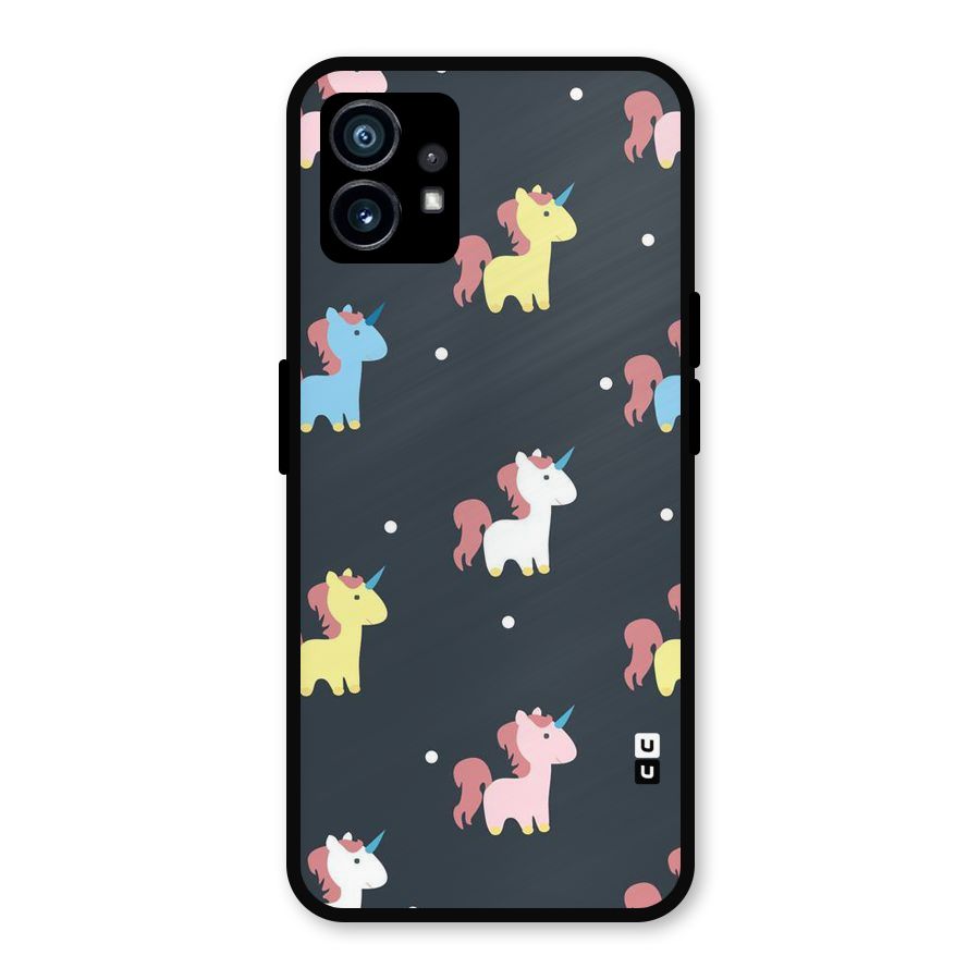 Unicorn Pattern Metal Back Case for Nothing Phone 1