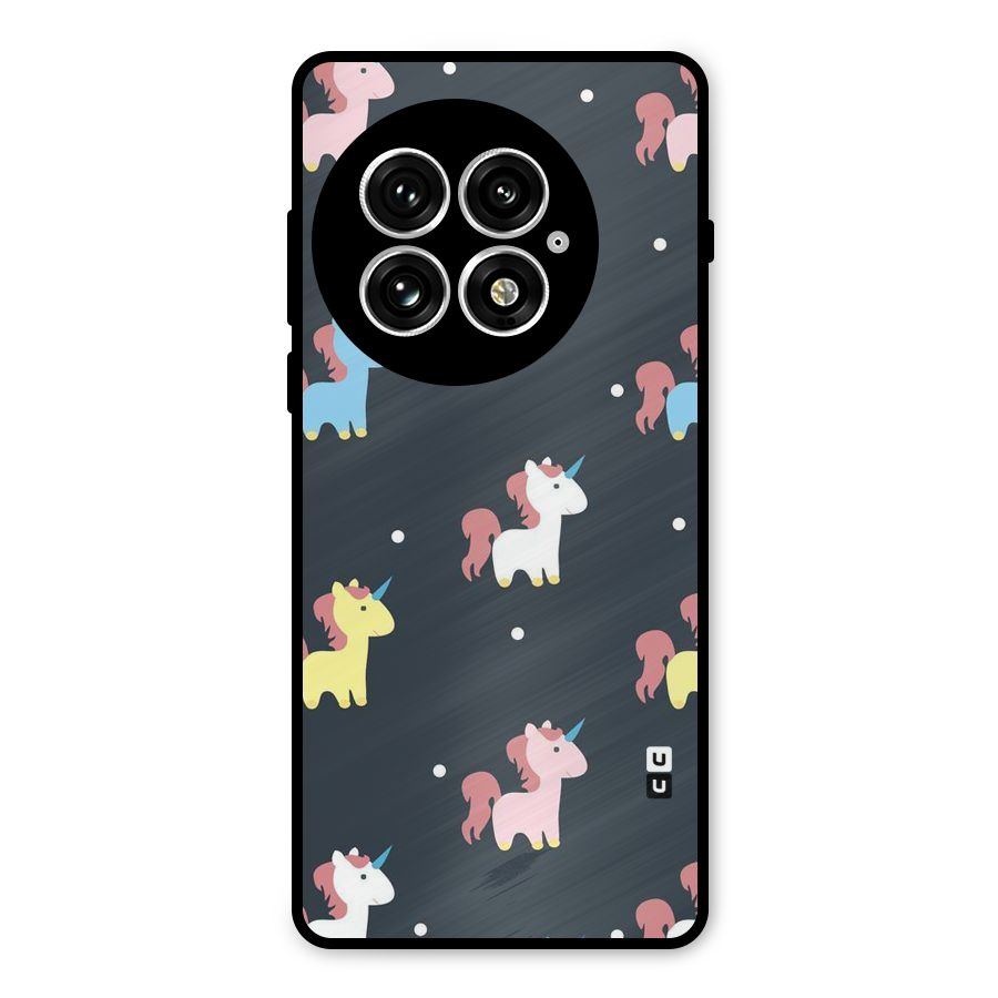 Unicorn Pattern Metal Back Case for OnePlus 13