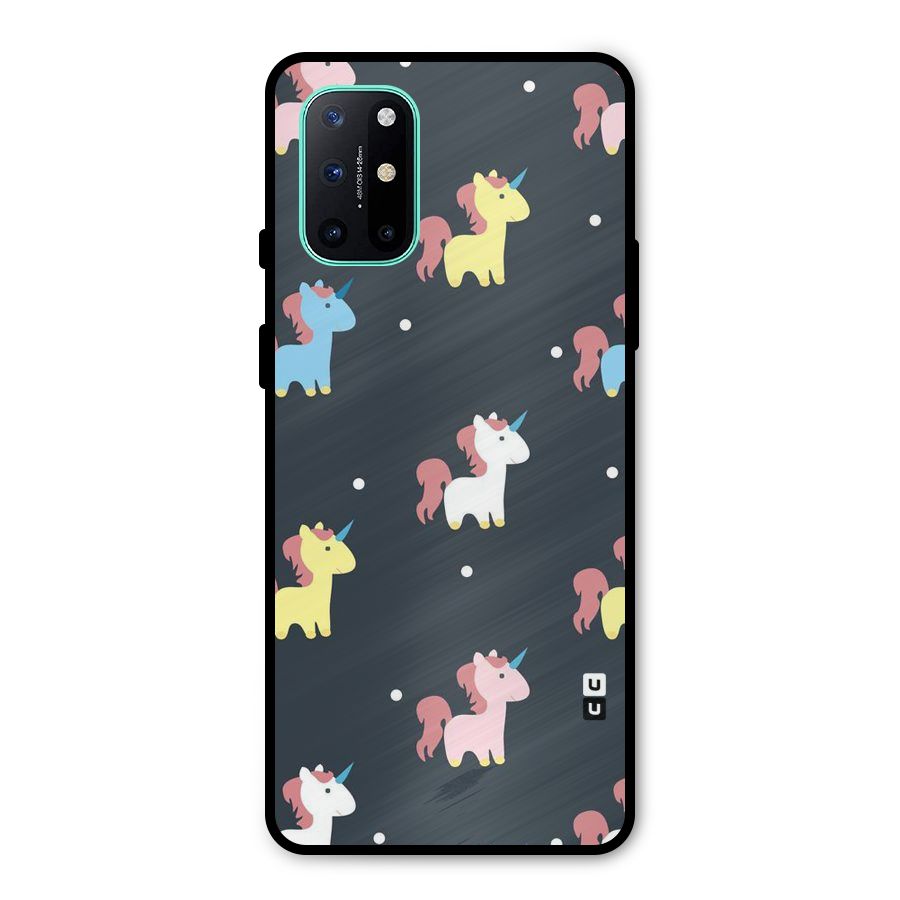 Unicorn Pattern Metal Back Case for OnePlus 8T