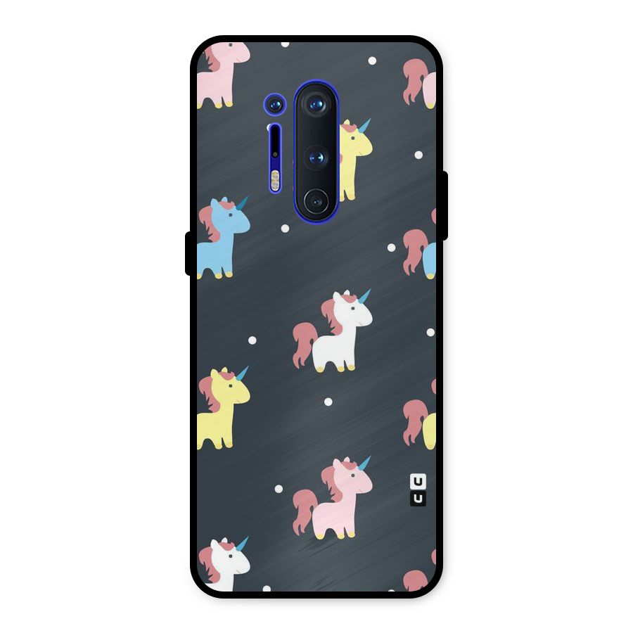 Unicorn Pattern Metal Back Case for OnePlus 8 Pro
