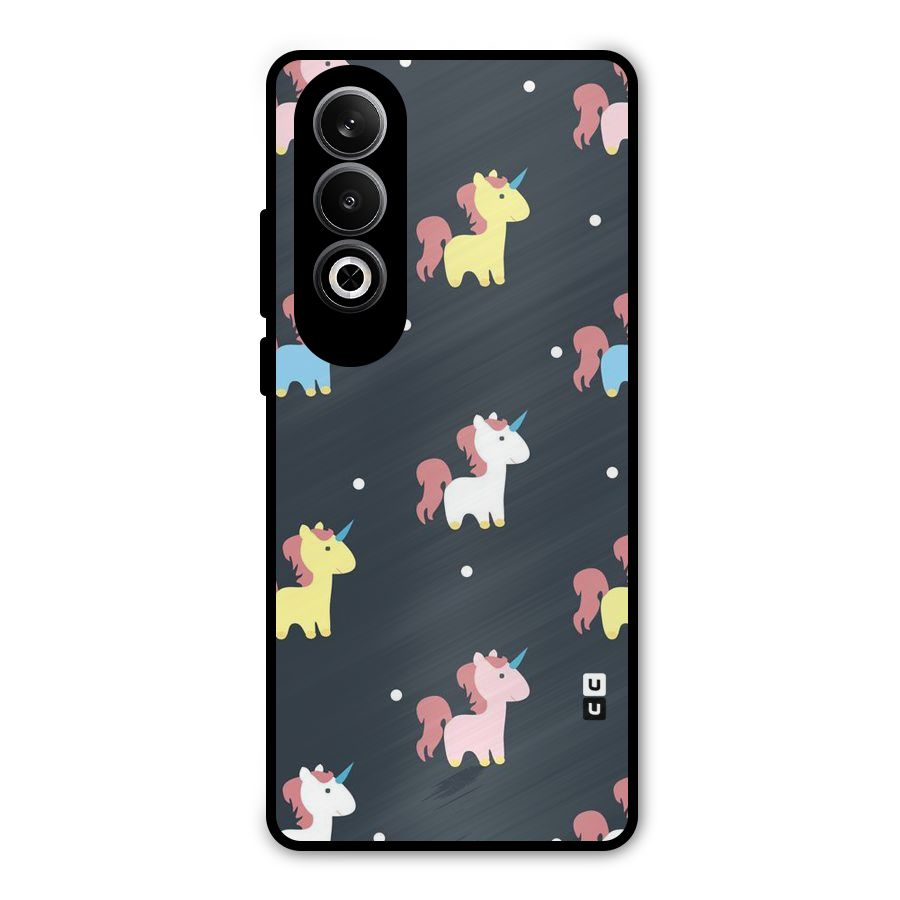 Unicorn Pattern Metal Back Case for OnePlus Nord CE4