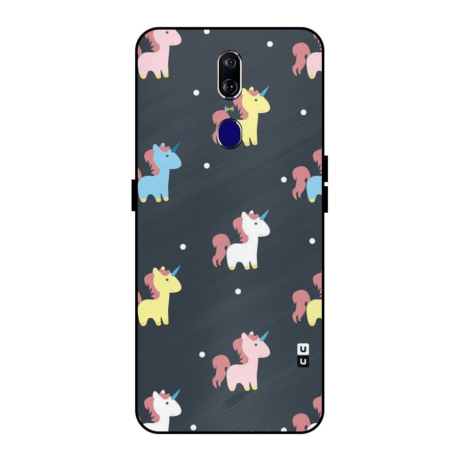Unicorn Pattern Metal Back Case for Oppo F11