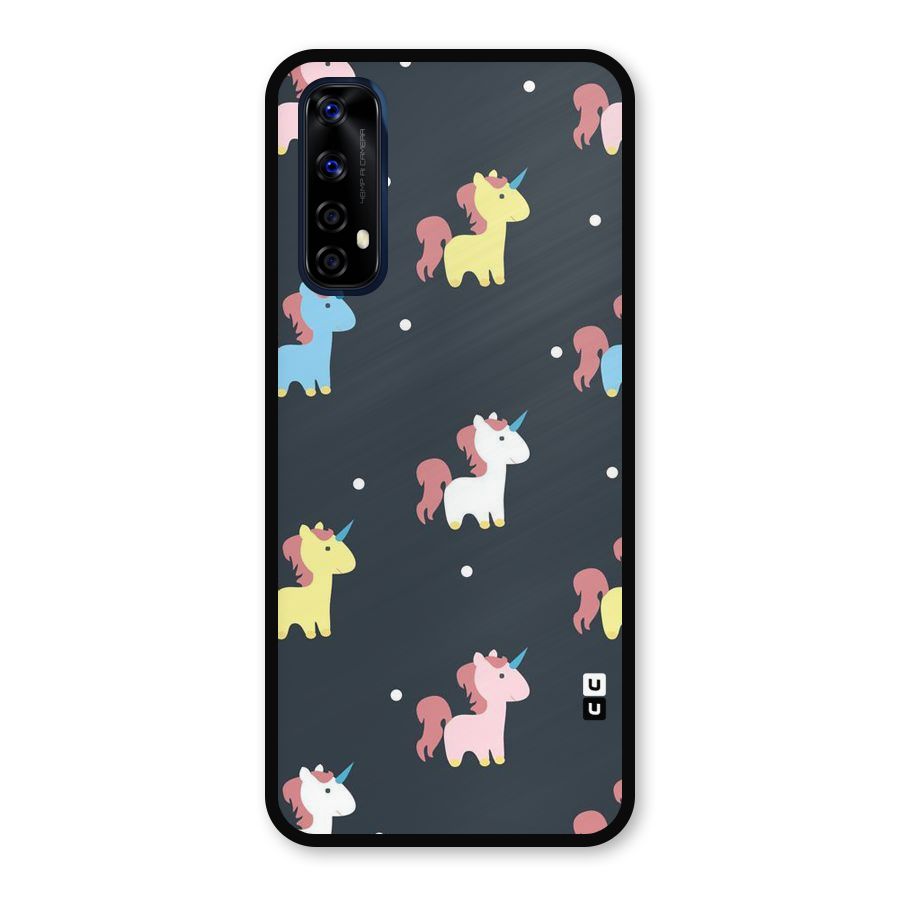 Unicorn Pattern Metal Back Case for Realme Narzo 20 Pro