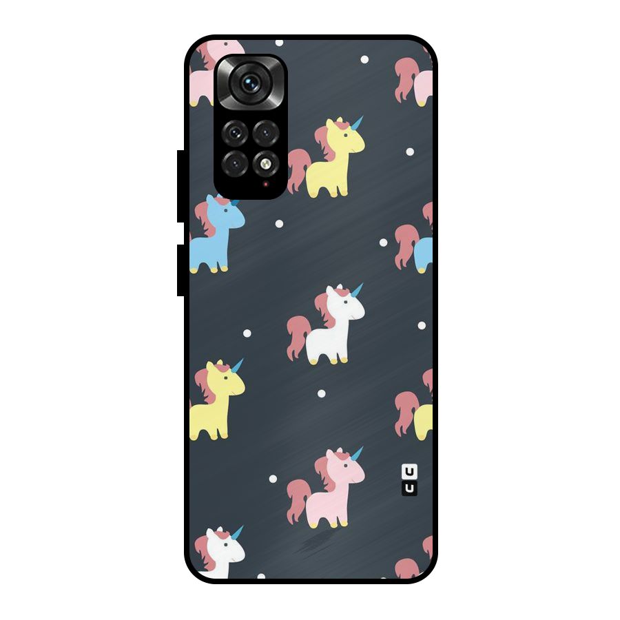 Unicorn Pattern Metal Back Case for Redmi Note 11 Pro