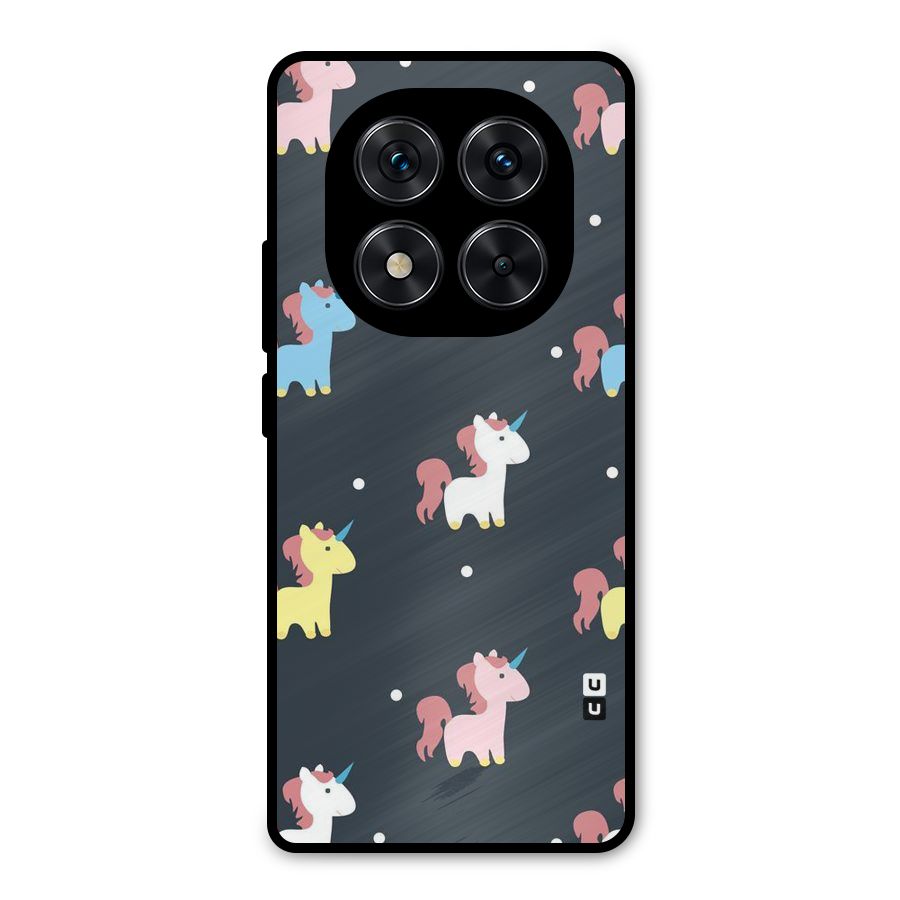 Unicorn Pattern Metal Back Case for Redmi Note 14 Pro 5G