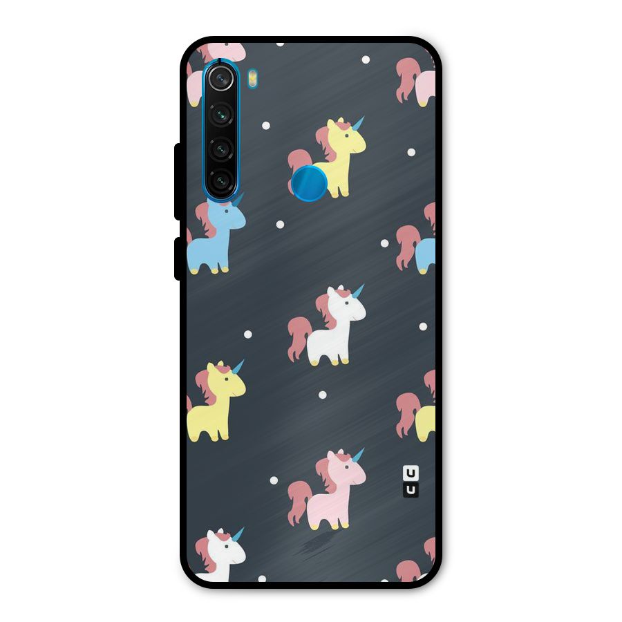 Unicorn Pattern Metal Back Case for Redmi Note 8