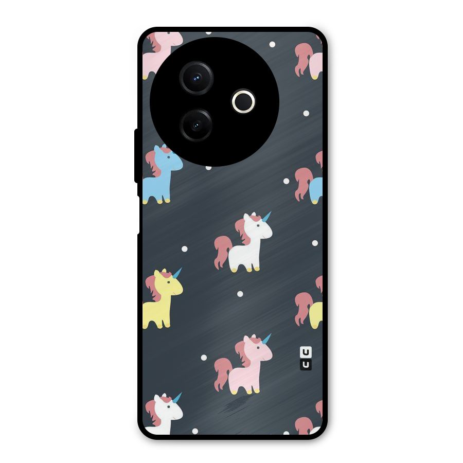 Unicorn Pattern Metal Back Case for Vivo Y39