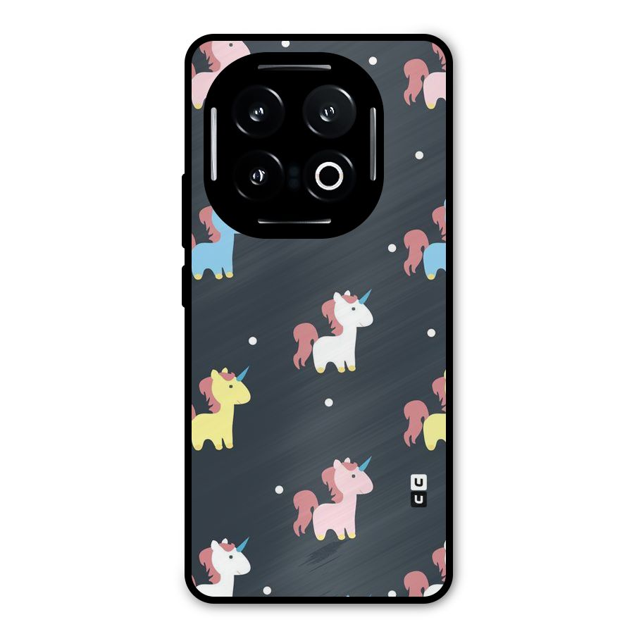 Unicorn Pattern Metal Back Case for iQOO 13
