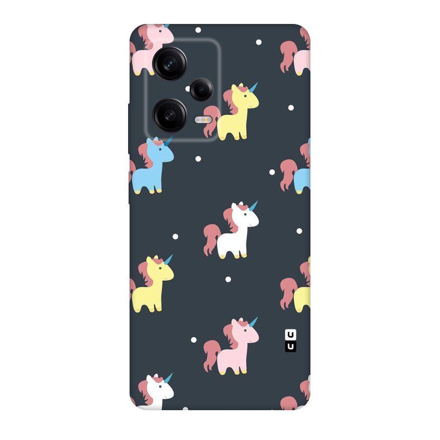 Unicorn Pattern Original Polycarbonate Back Case for Redmi Note 12 Pro