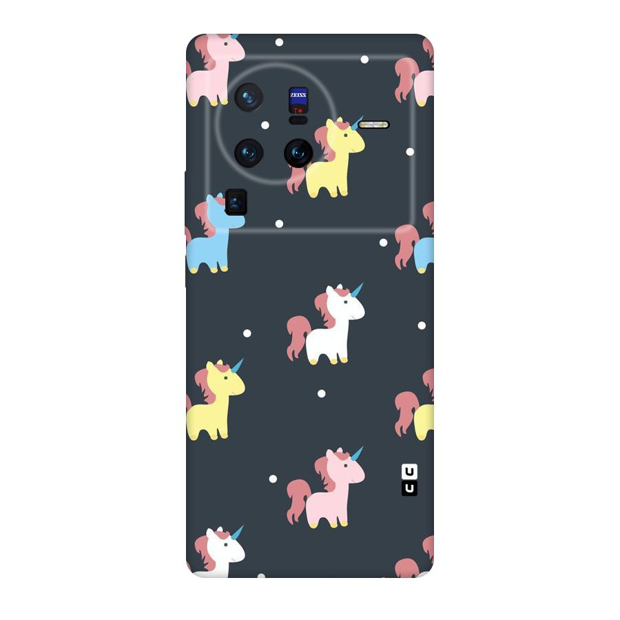 Unicorn Pattern Original Polycarbonate Back Case for Vivo X80