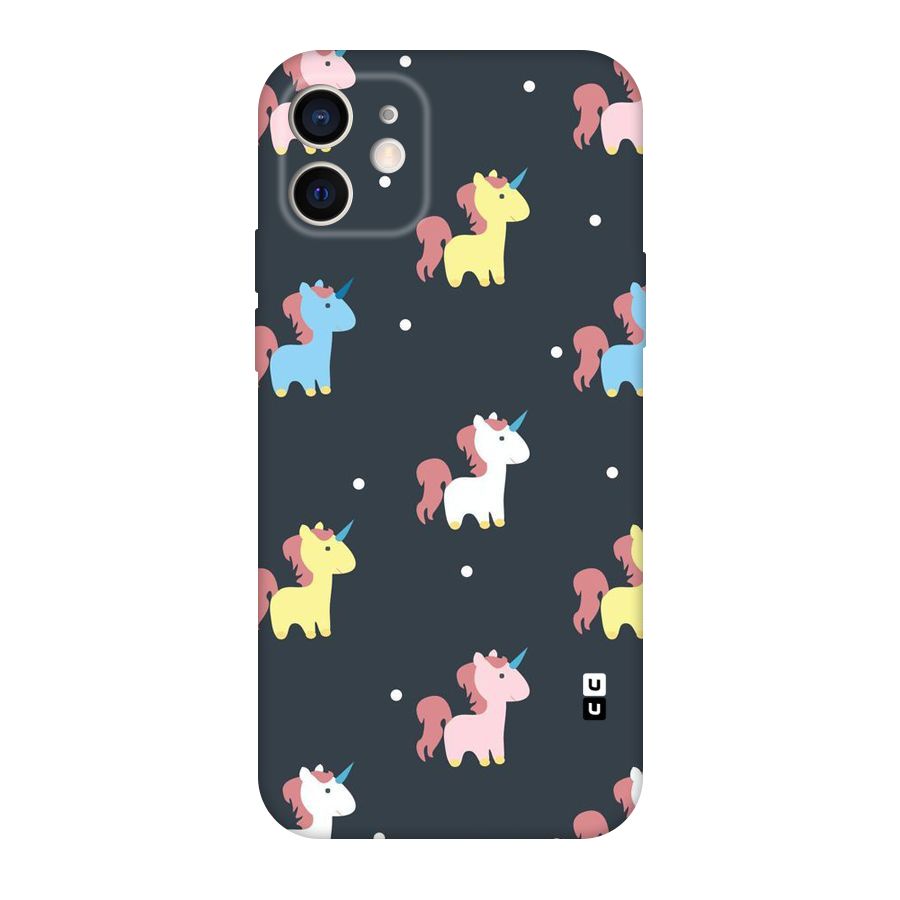 Unicorn Pattern Original Polycarbonate Back Case for iPhone 12