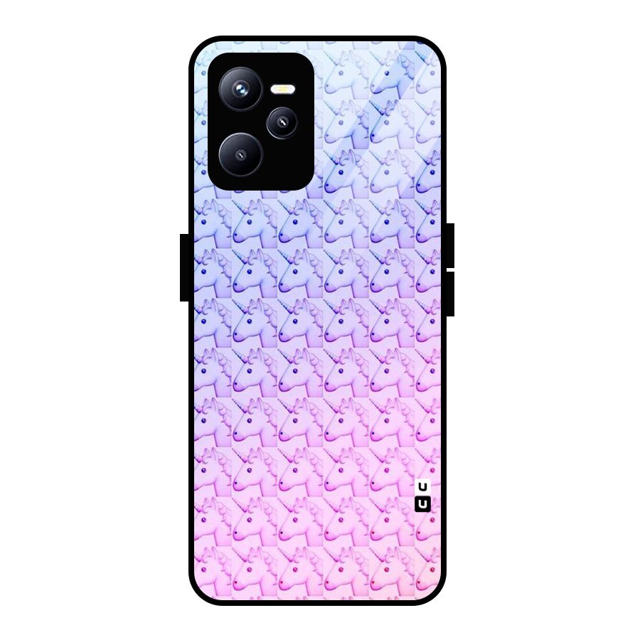 Unicorn Shade Glass Back Case for Realme C35