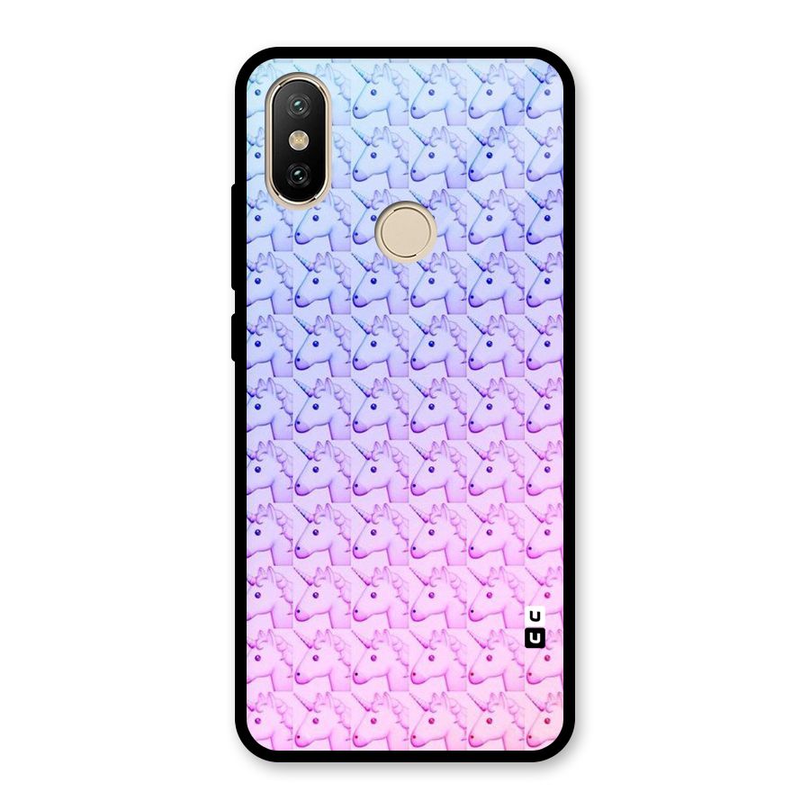 Unicorn Shade Glass Back Case for Redmi A2