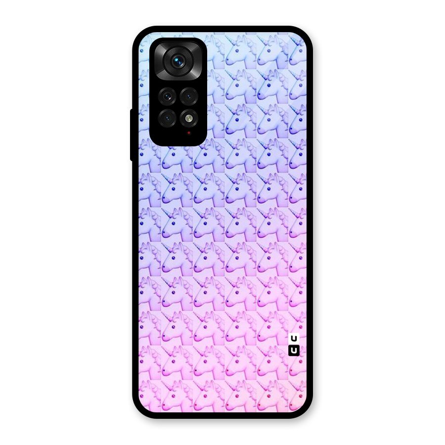 Unicorn Shade Glass Back Case for Redmi Note 11S