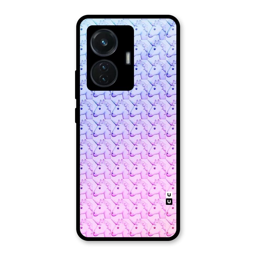 Unicorn Shade Glass Back Case for Vivo T1 44W