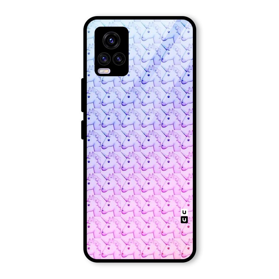 Unicorn Shade Glass Back Case for Vivo V20 2021