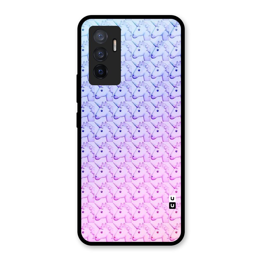 Unicorn Shade Glass Back Case for Vivo V23e