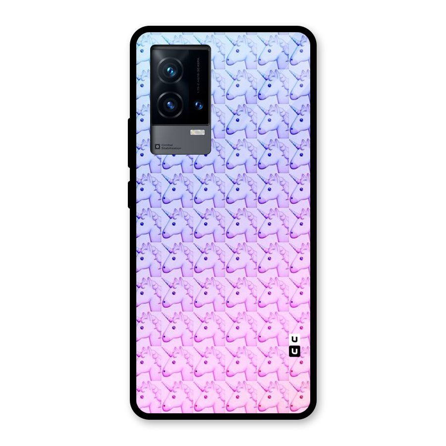 Unicorn Shade Glass Back Case for iQOO 9 5G