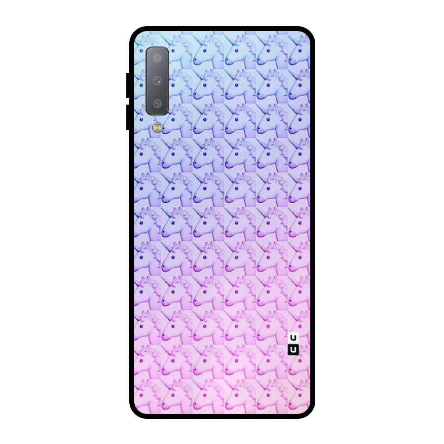 Unicorn Shade Metal Back Case for Galaxy A7 (2018)