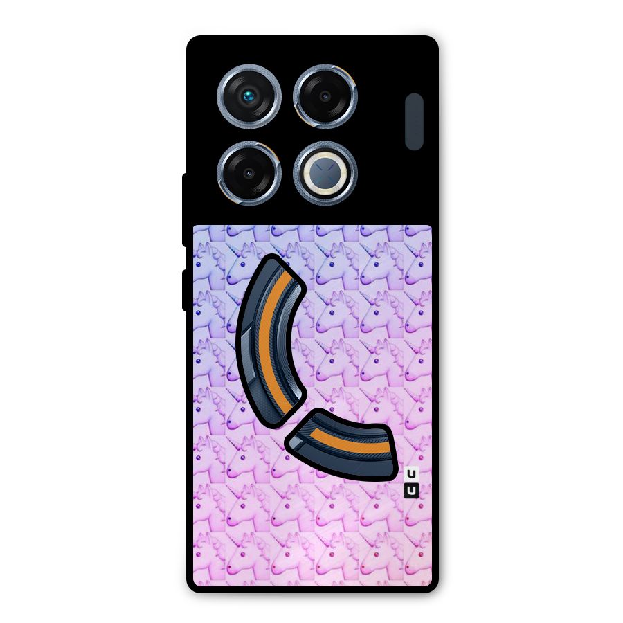 Unicorn Shade Metal Back Case for Infinix GT 20 Pro