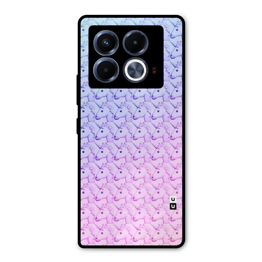 Unicorn Shade Metal Back Case for Infinix Note 40 5G