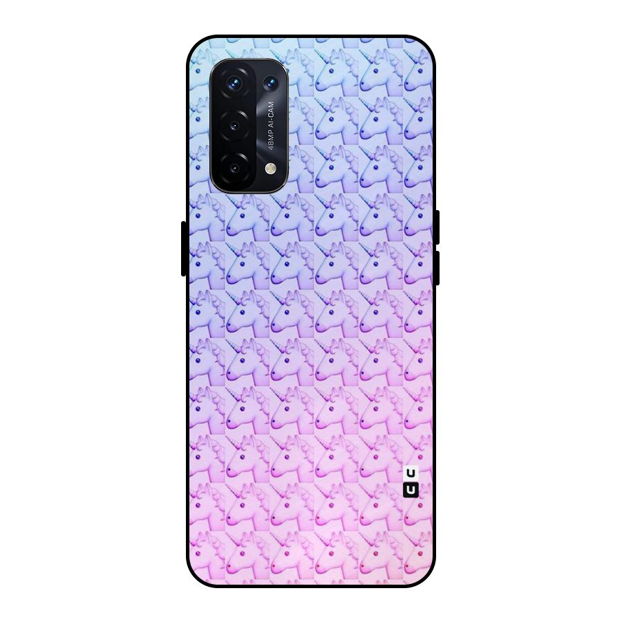 Unicorn Shade Metal Back Case for Oppo A74 5G