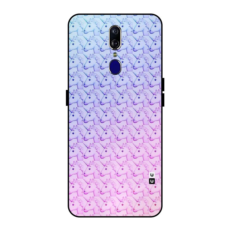 Unicorn Shade Metal Back Case for Oppo F11