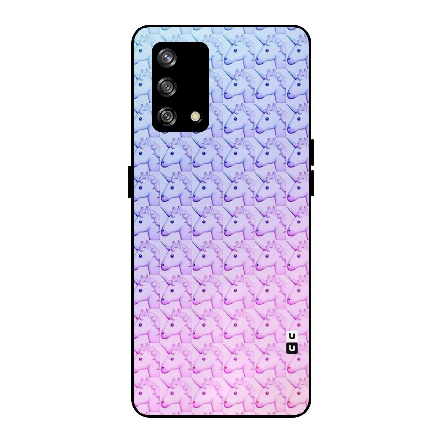 Unicorn Shade Metal Back Case for Oppo F19