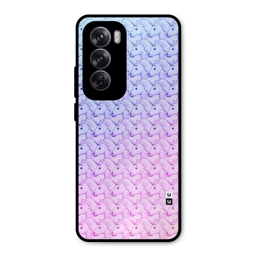 Unicorn Shade Metal Back Case for Oppo Reno12 Pro