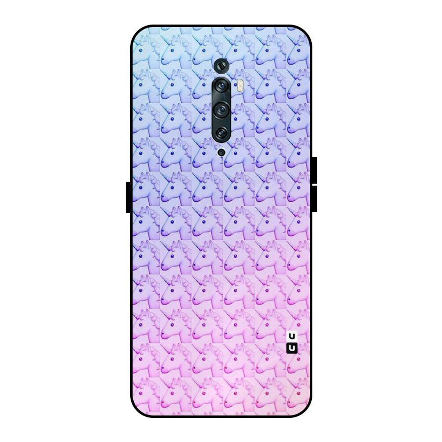 Unicorn Shade Metal Back Case for Oppo Reno2 Z