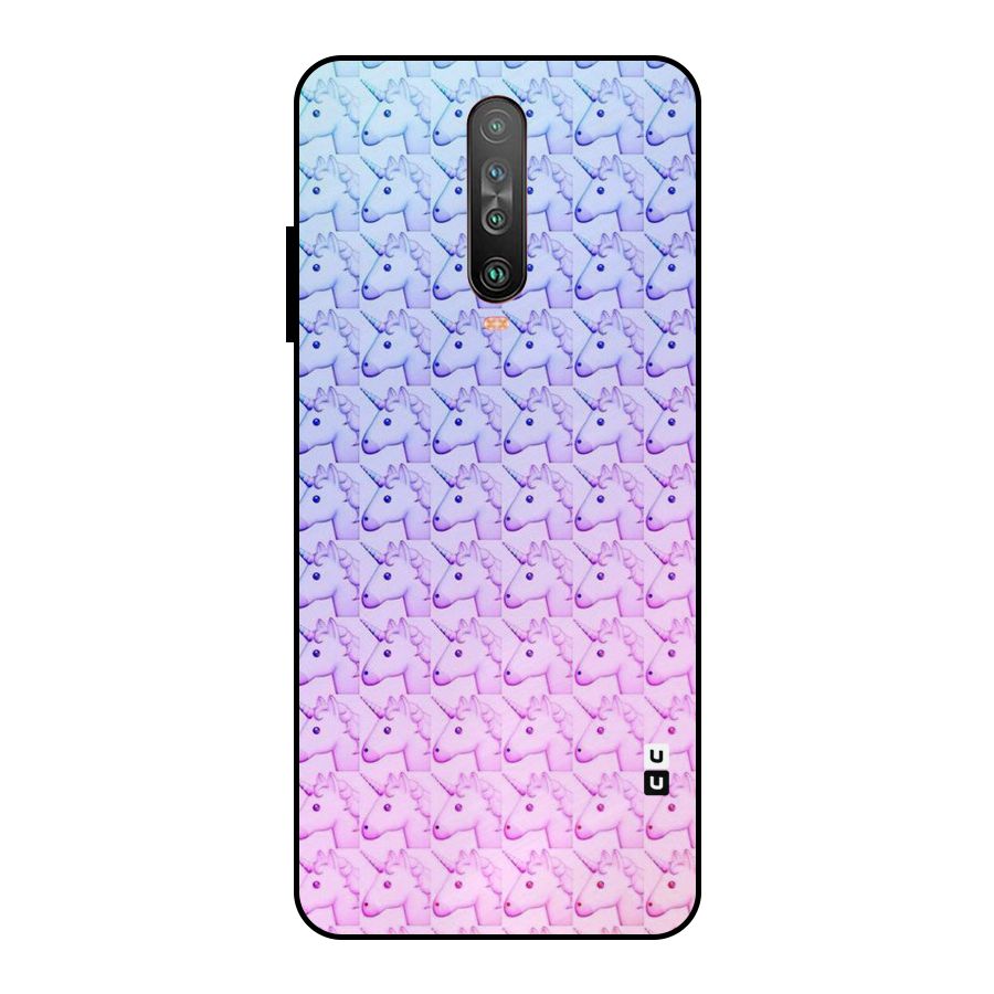 Unicorn Shade Metal Back Case for Poco X2