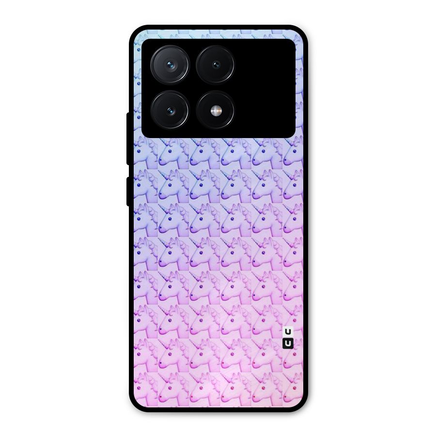 Unicorn Shade Metal Back Case for Poco X6 Pro