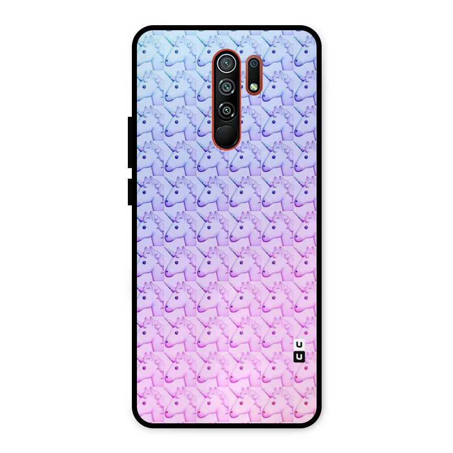 Unicorn Shade Metal Back Case for Redmi 9 Prime