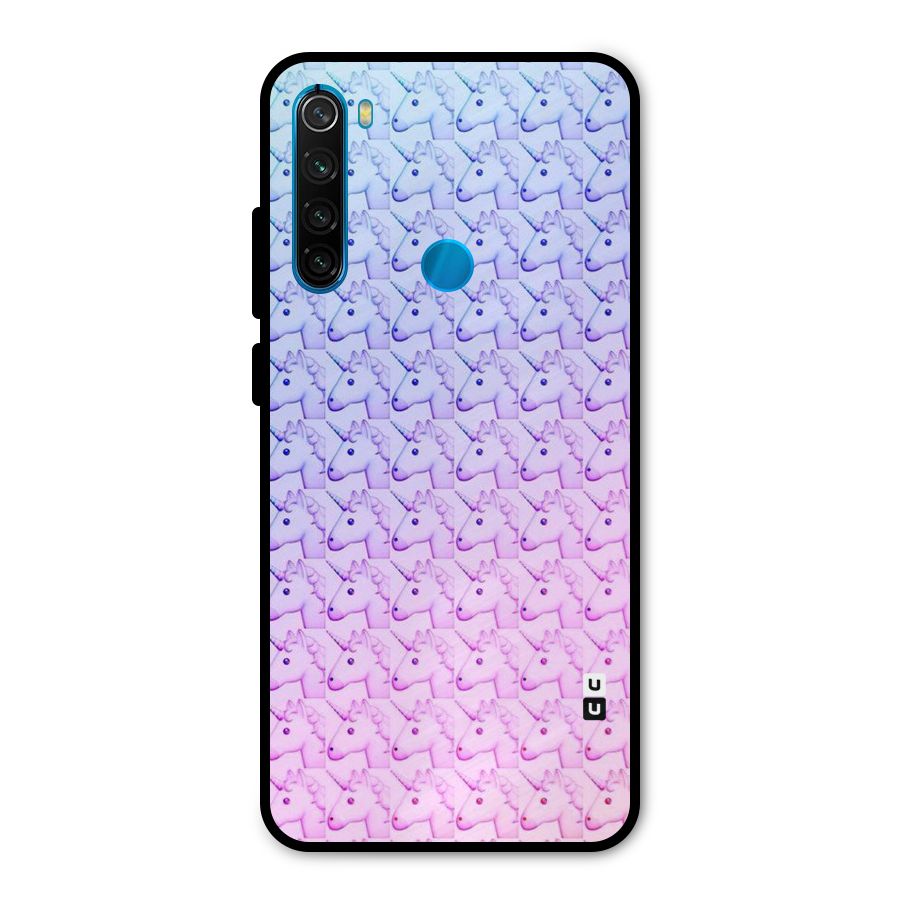 Unicorn Shade Metal Back Case for Redmi Note 8