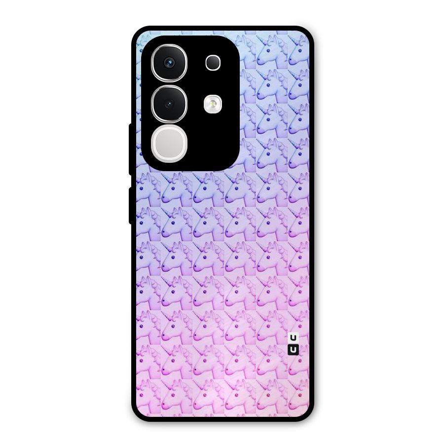 Unicorn Shade Metal Back Case for Vivo T4x