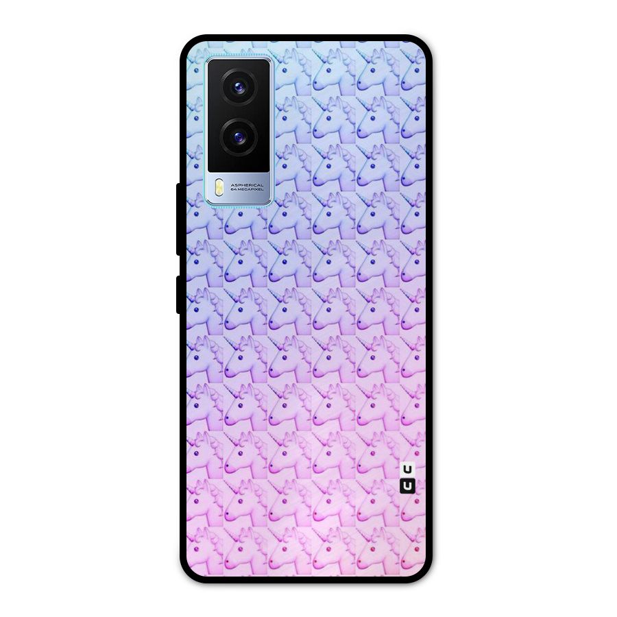Unicorn Shade Metal Back Case for Vivo V21e 5G