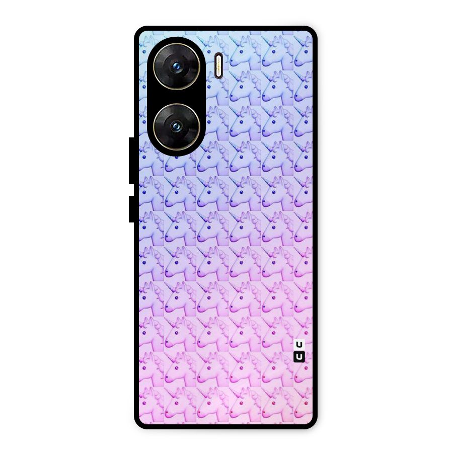 Unicorn Shade Metal Back Case for Vivo V29e