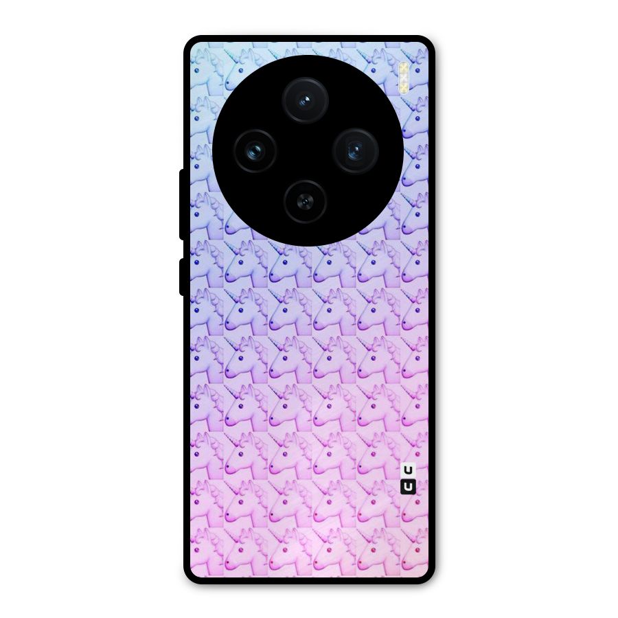 Unicorn Shade Metal Back Case for Vivo X100