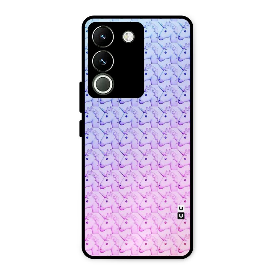 Unicorn Shade Metal Back Case for Vivo Y200