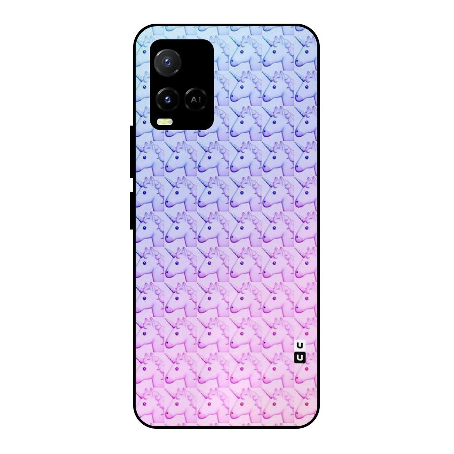 Unicorn Shade Metal Back Case for Vivo Y21