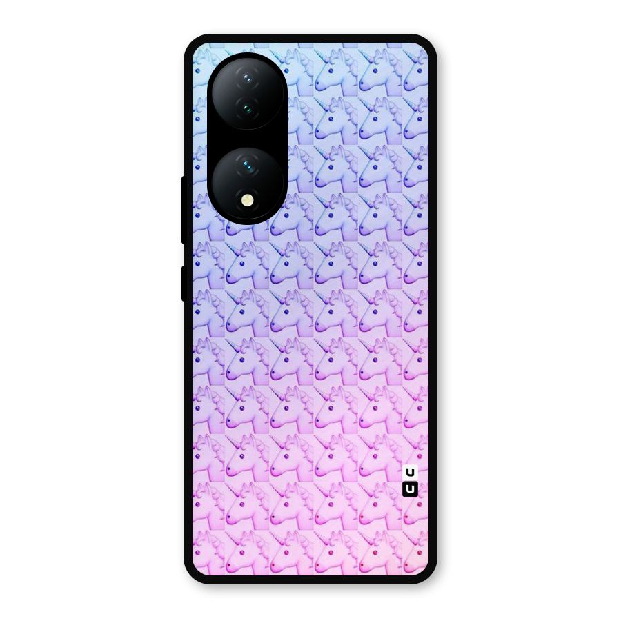 Unicorn Shade Metal Back Case for iQOO Z7