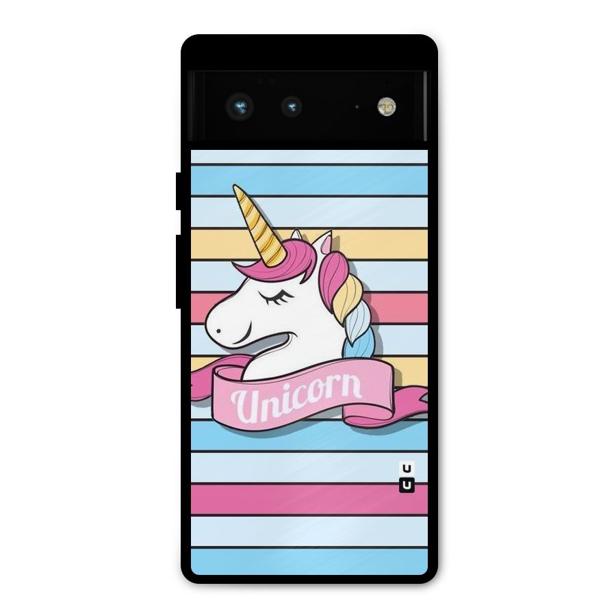 Unicorn Stripes Metal Back Case for Google Pixel 6