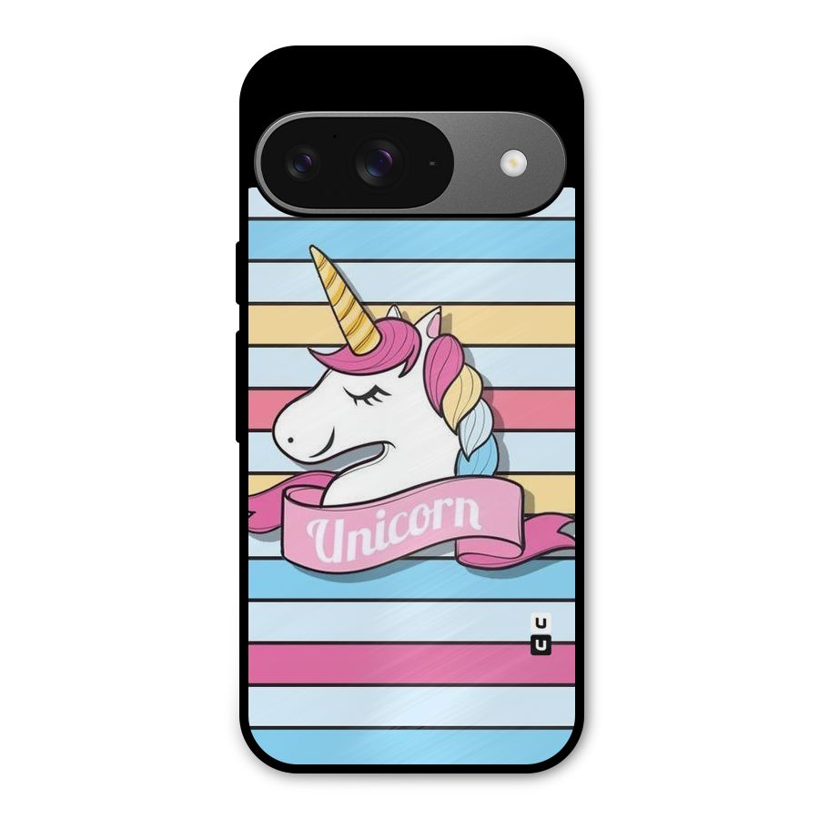 Unicorn Stripes Metal Back Case for Google Pixel 9