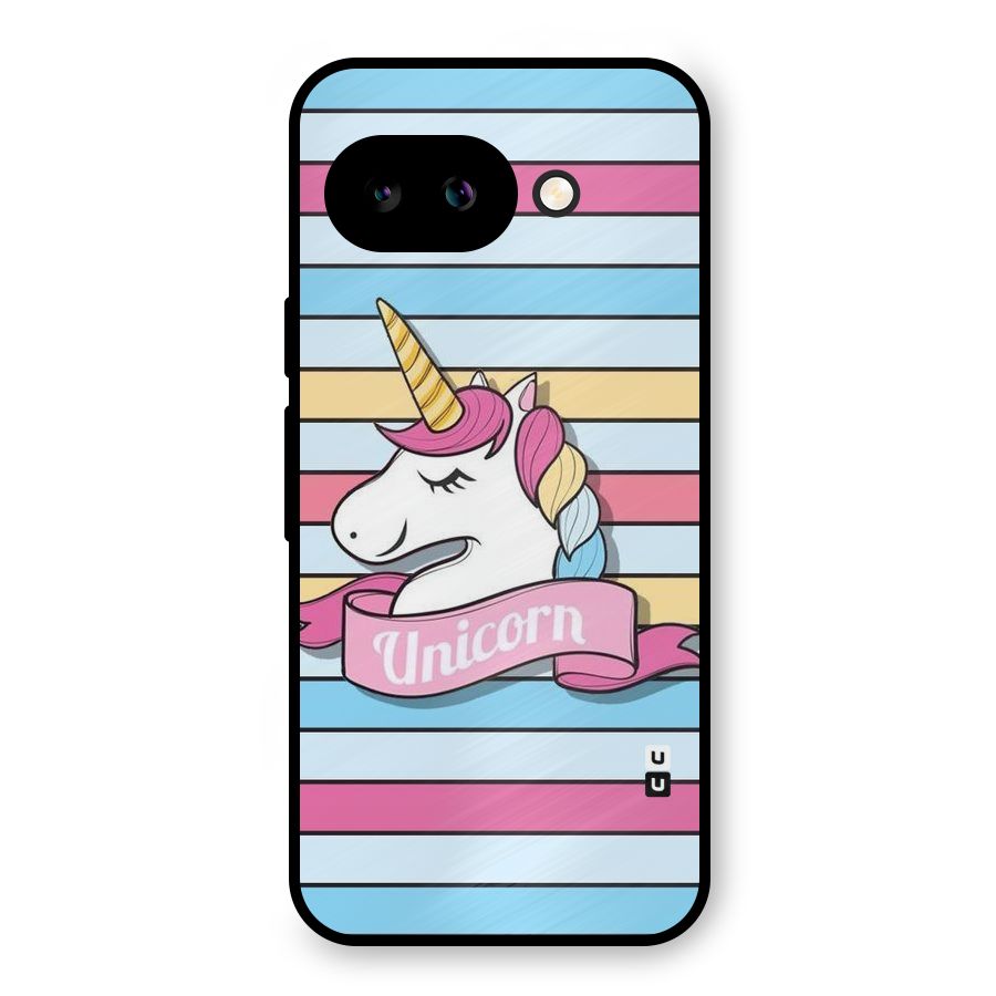 Unicorn Stripes Metal Back Case for Google Pixel 9a